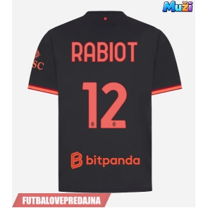 Lacne Muži Futbalové dres AC Milan Adrien Rabiot #12 2026-27 Krátky Rukáv - Tretina